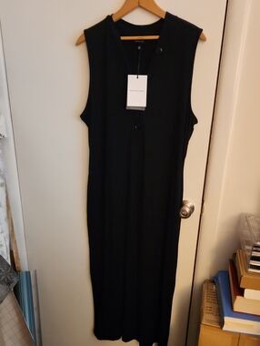 Who What Wear Sleeveless Black Maxi Dress Ribbed XXL